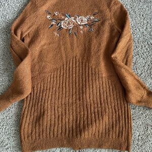 Mudd Juniors Warm Brown Cardigan Sweater